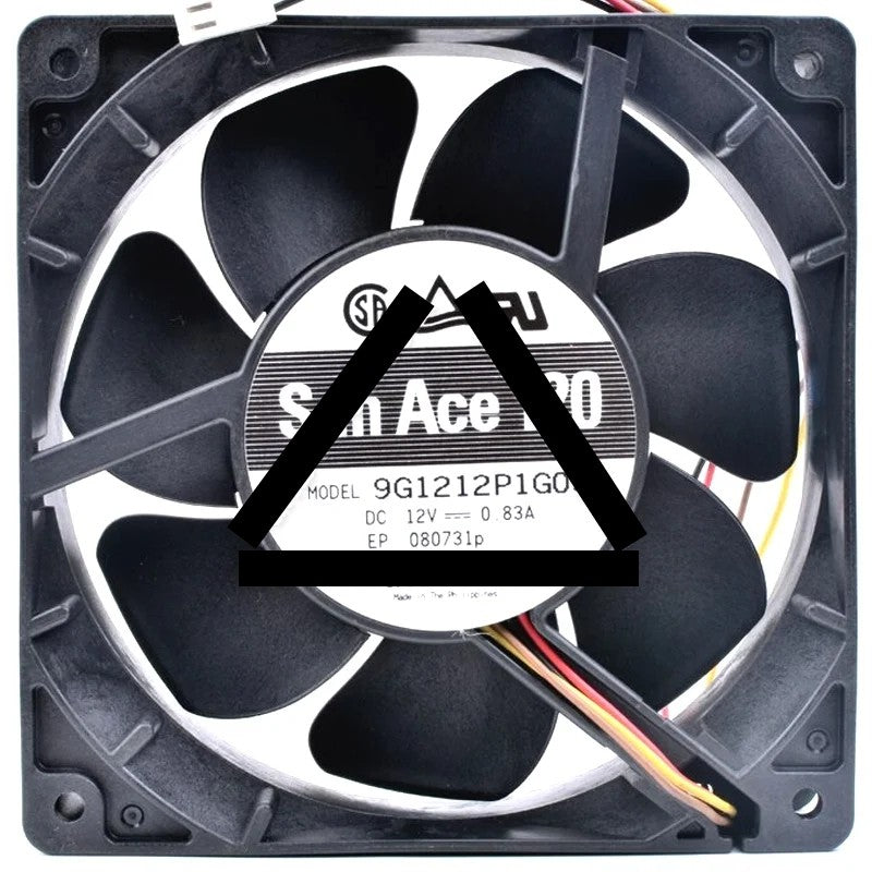 Sanyo 9G1212P1G03 DC 12V 0.83A 4 Wires Axial Cooling Fan