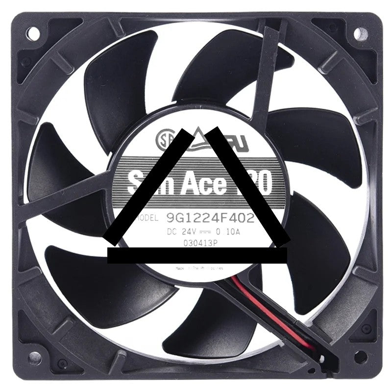 Sanyo 9G1224F402 24V 0.10A 2 Wires Axial Cooling Fan