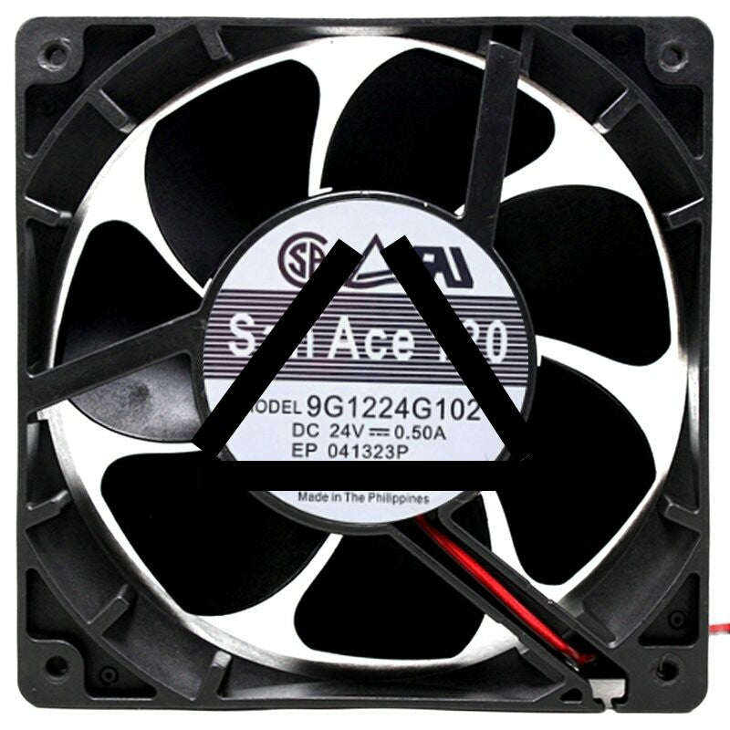 Sanyo 9G1224G102 24V 0.50A 2 / 3 Wires Axial Cooling Fan
