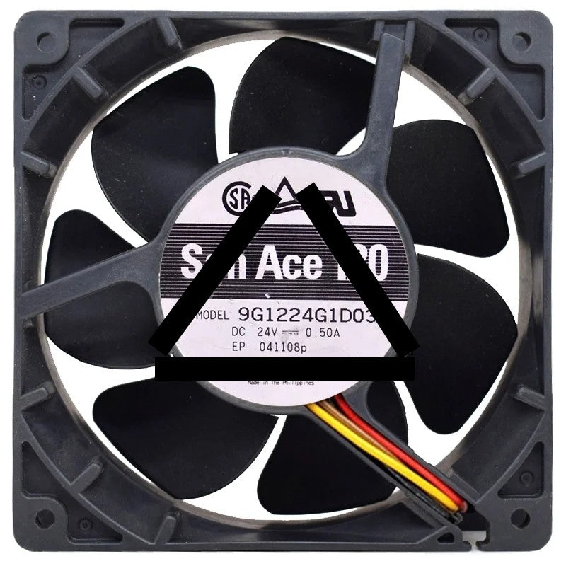 Sanyo 9G1224G1D03 DC 24V 0.50A 2 / 3 Wires Axial Fan