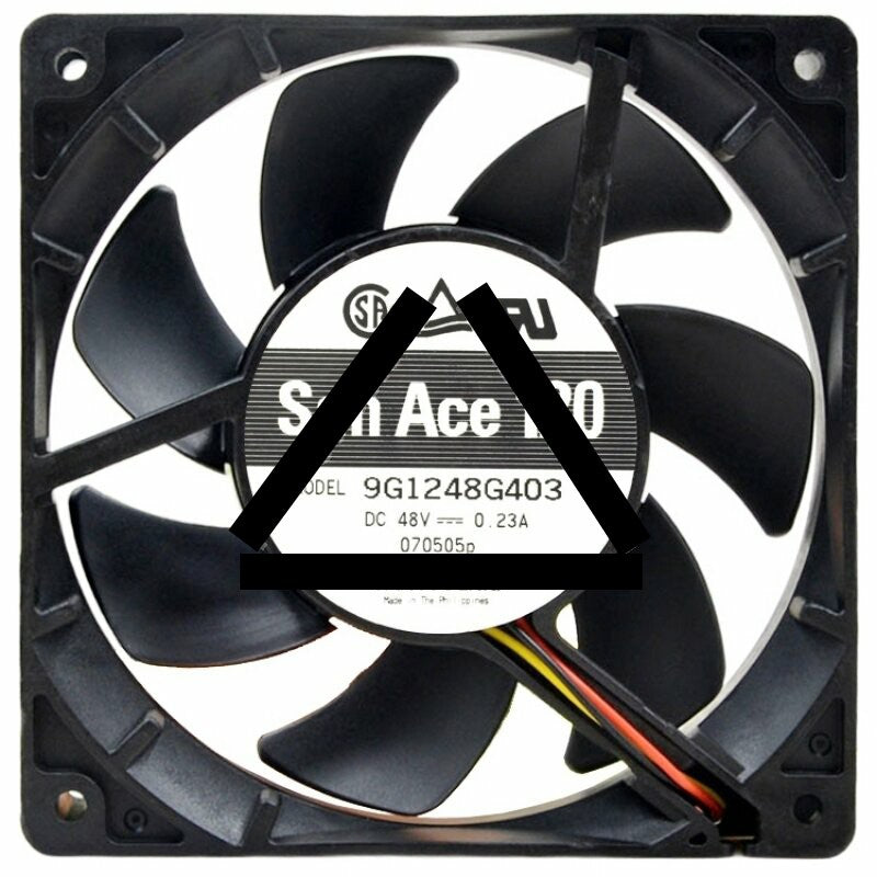Sanyo 9G1248G403 DC 48V 0.23A 3 Wires Axial Cooling Fan