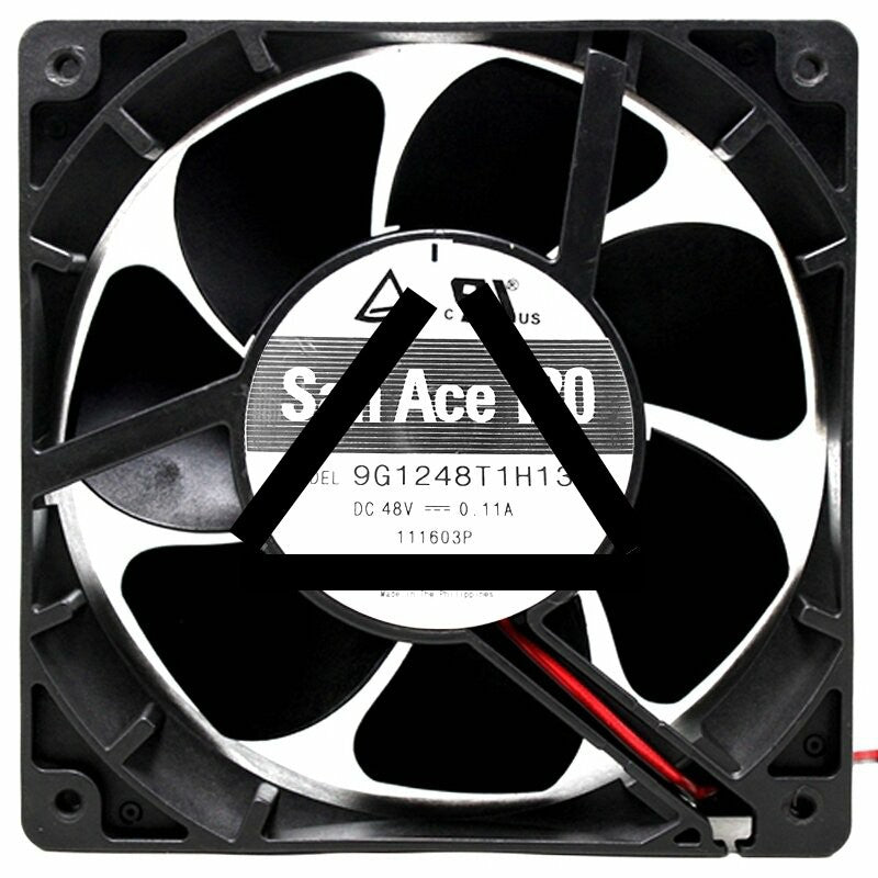 Sanyo 9G1248T1H132 48V 0.11A 2 Wires Axial Cooling Fan