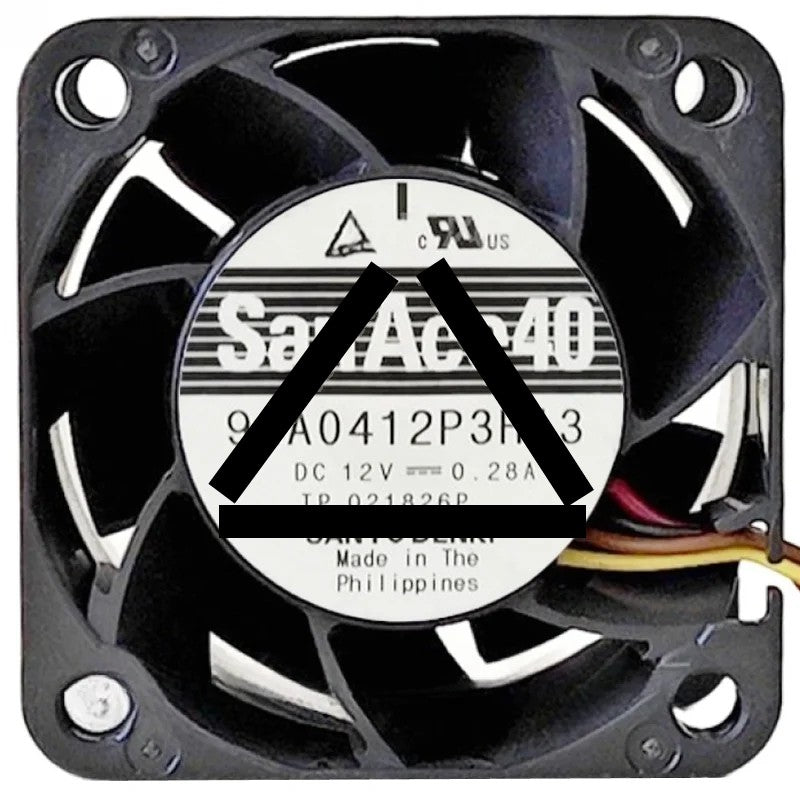 Sanyo 9GA0412P3H13 12V 0.28A 4 Wires Axial Cooling Fan
