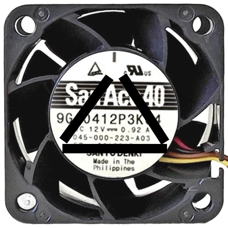 Sanyo 9GA0412P3K04 12V 0.92A 4 Wires Axial Cooling Fan