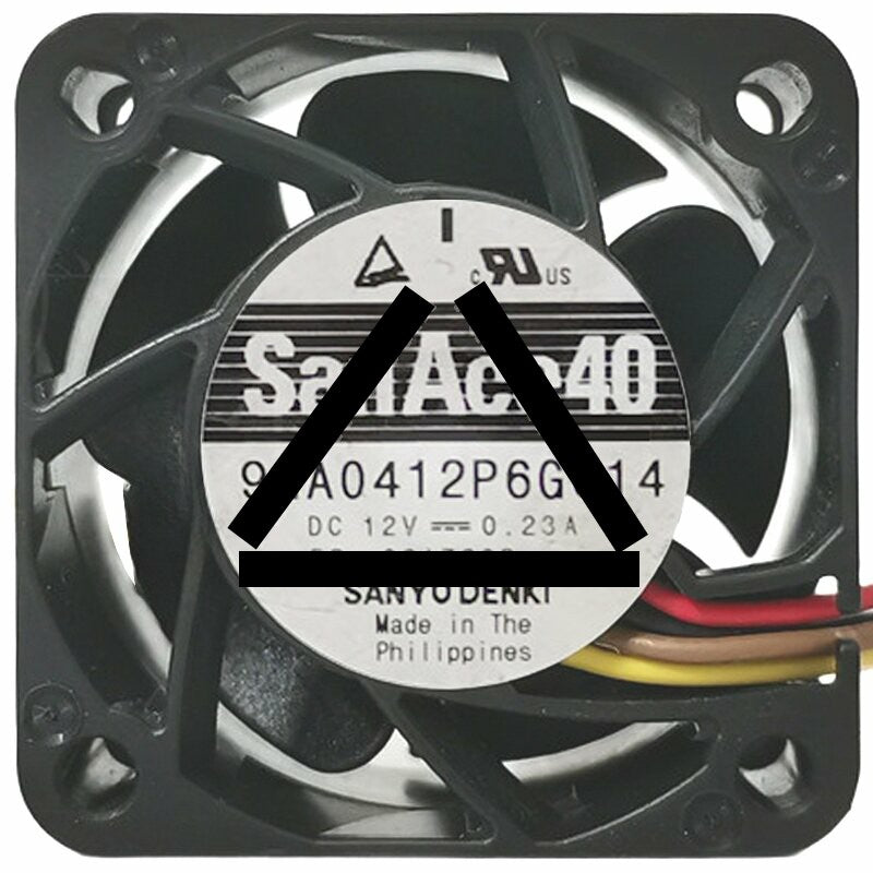 Sanyo 9GA0412P6G014 12V 0.23A 4 Wires Axial Cooling Fan