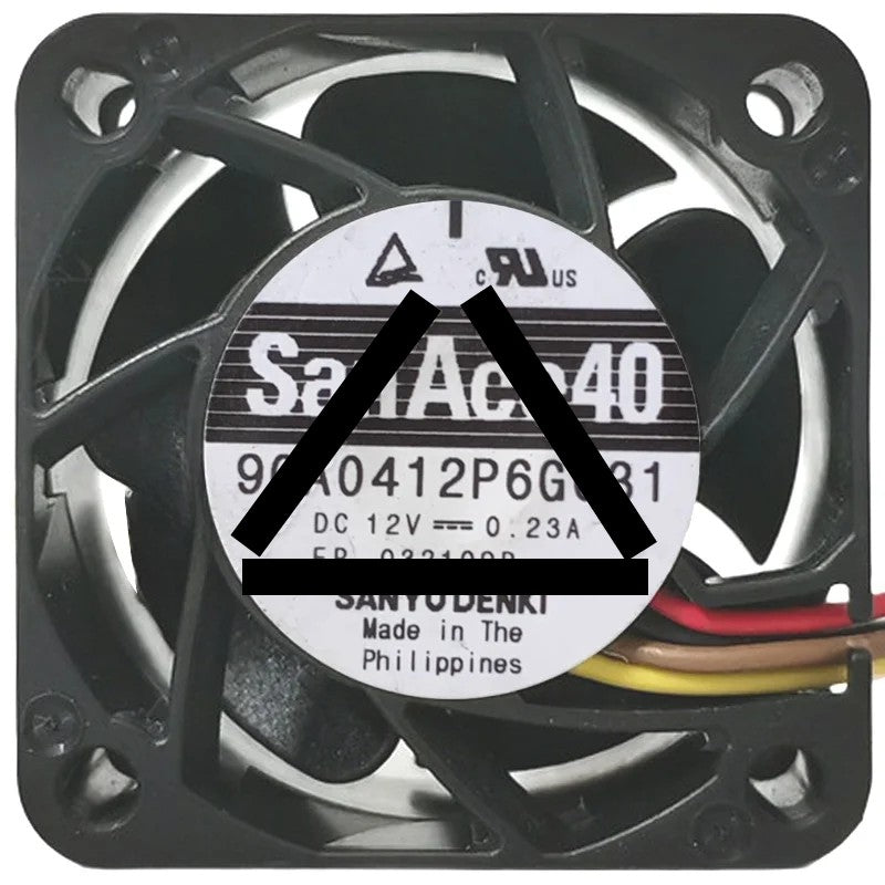 Sanyo 9GA0412P6G031 DC 12V 0.23A 4 Wires PWM Axial Cooling Fan