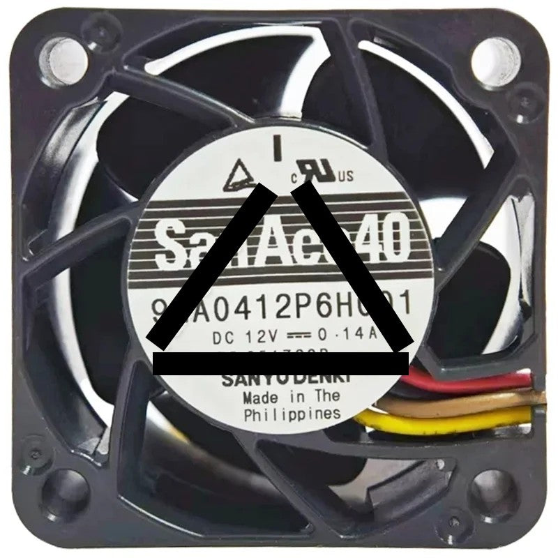 Sanyo 9GA0412P6H001 DC 12V 0.14A 4 Wires PWM Axial Cooling Fan