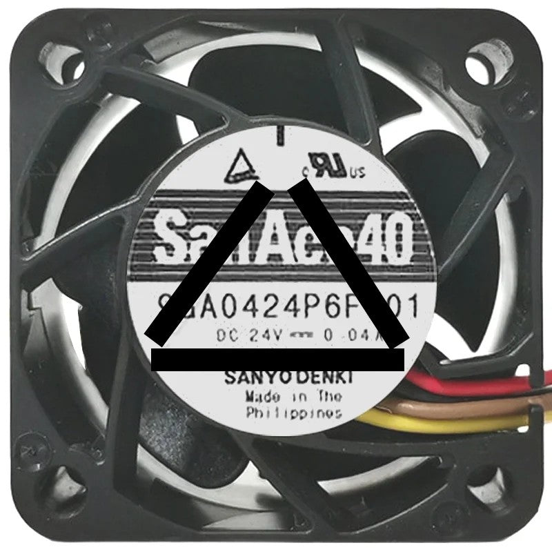 Sanyo 9GA0424P6F001 DC 24V 0.04A 4 Wires PWM Axial Cooling Fan