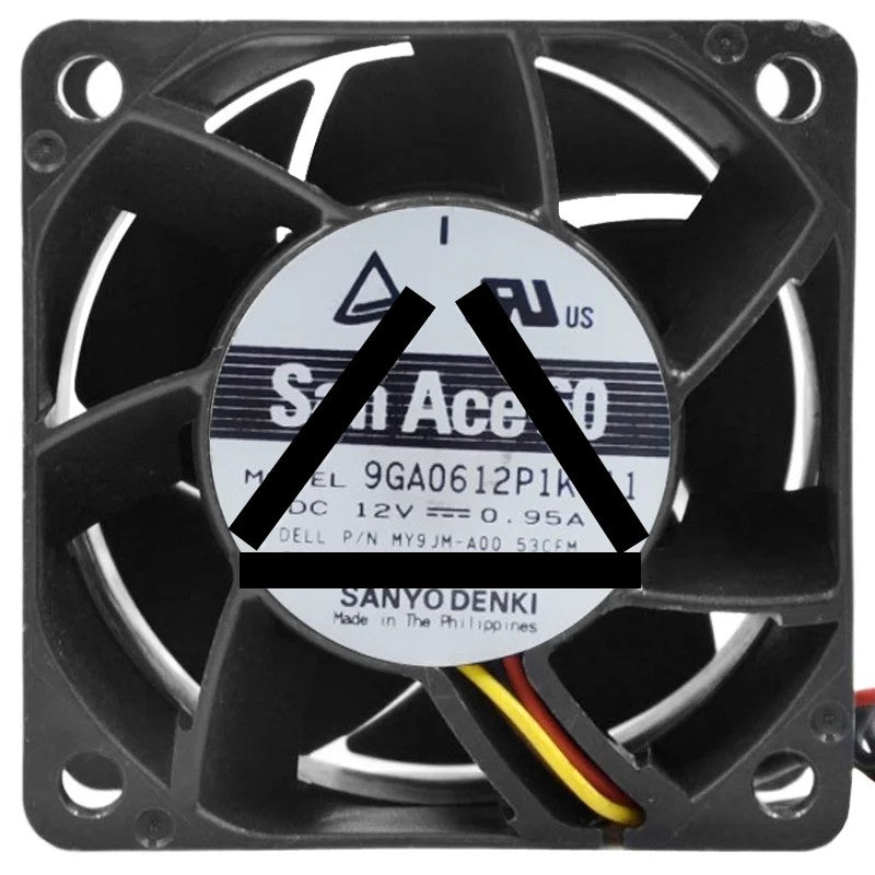 Sanyo 9GA0612P1K611 12V 0.95A 2 / 3 / 4 Wires Cooling Fan