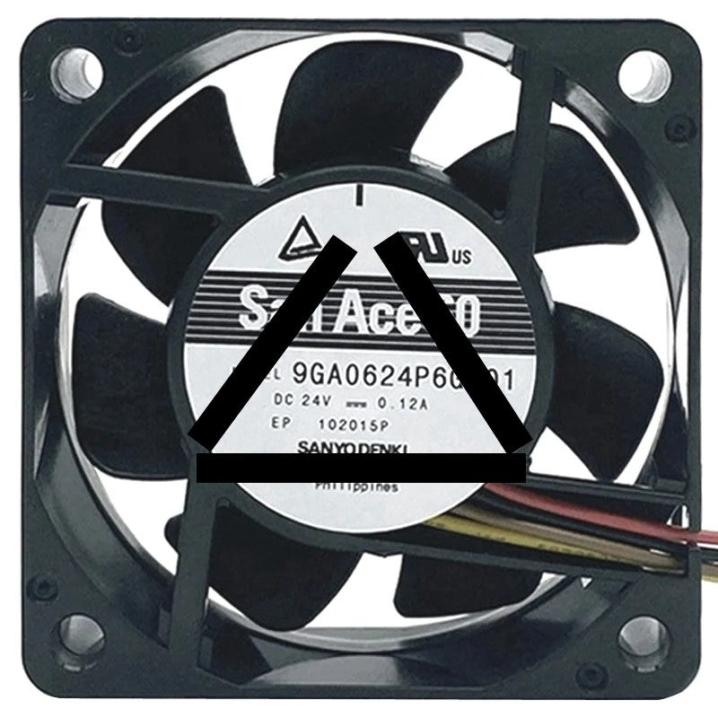 Sanyo 9GA0624P6G001 24V 0.12A 4 Wires Axial Cooling Fan