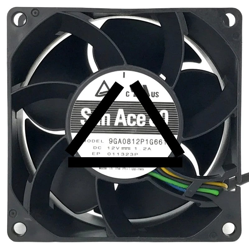 Sanyo 9GA0812P1G661 DC 12V 1.2A 2 / 3 / 4 Wires Axial Fan