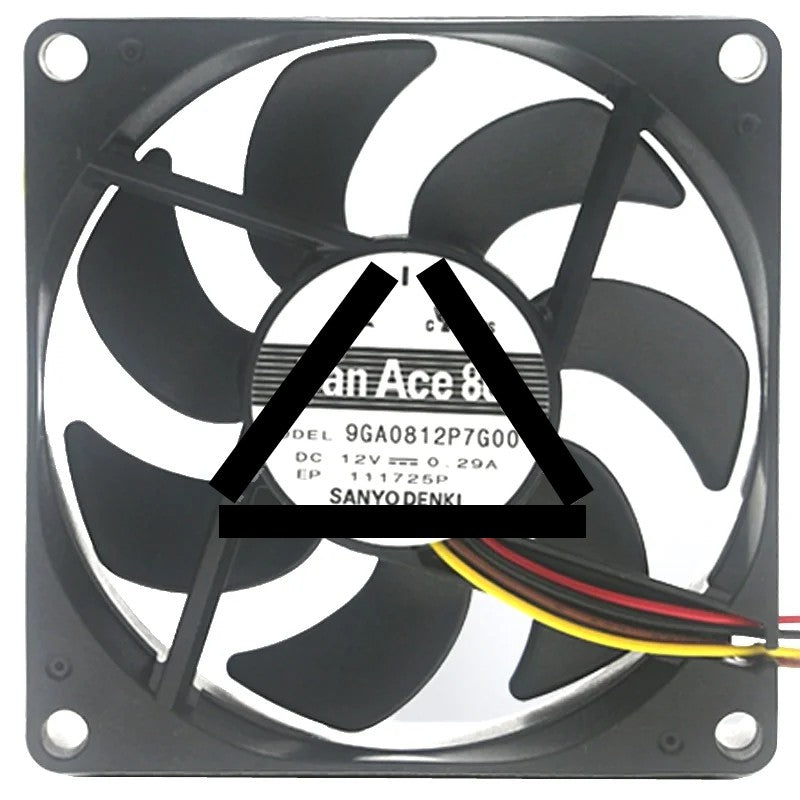 Sanyo 9GA0812P7G001 12V 0.29A 4 Wires Axial Cooling Fan