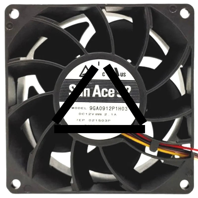 Sanyo 9GA0912P1H03 12V 2.1A 4 Wires Axial Cooling Fan