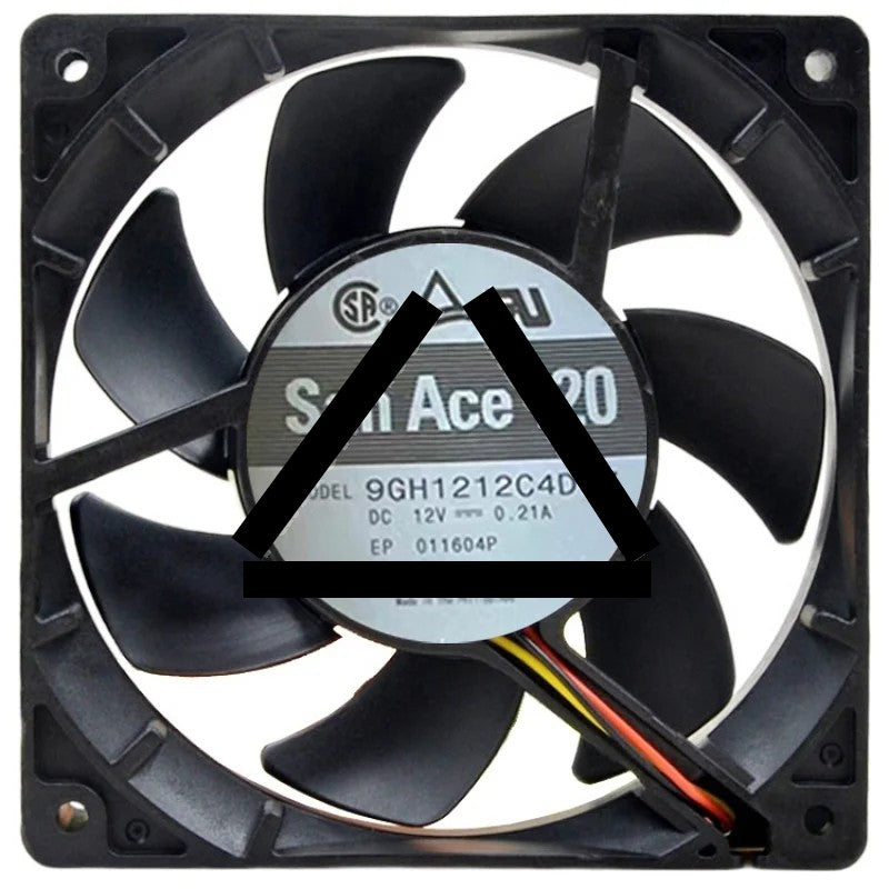 Sanyo 9GH1212C4D07 12V 0.21A 2 / 3 Wires Cooling Fan