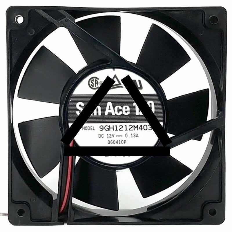 Sanyo 9GH1212M403 12V 0.13A 2 Wires Axial Cooling Fan