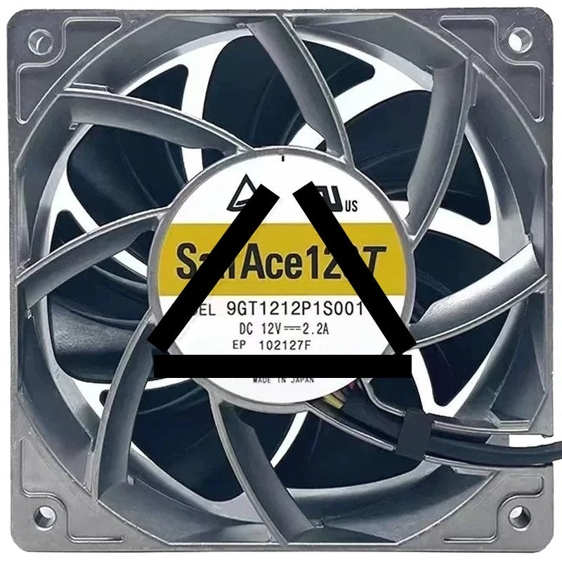 Sanyo 9GT1212P1S001 DC 12V 2.2A 4 Wires Axial Cooling Fan
