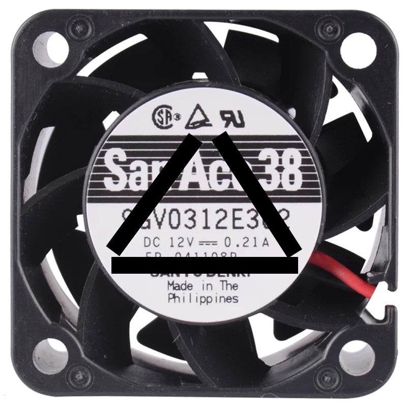 Sanyo 9GV0312E302 12V 0.21A 2 Wires Axial Cooling Fan
