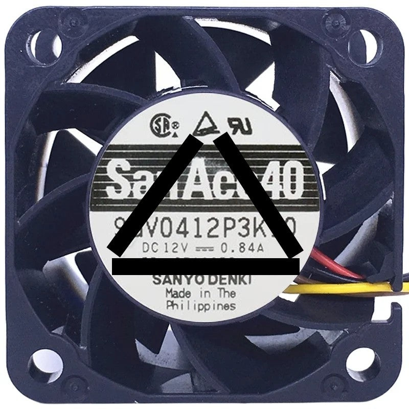Sanyo 9GV0412P3K10 DC 12V 0.84A 4 Wires PWM Axial Cooling Fan