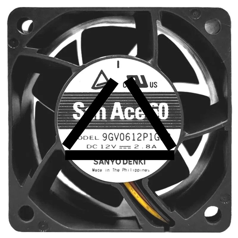 Sanyo 9GV0612P1G03 12V 2.8A 4 Wires PWM Axial Cooling Fan