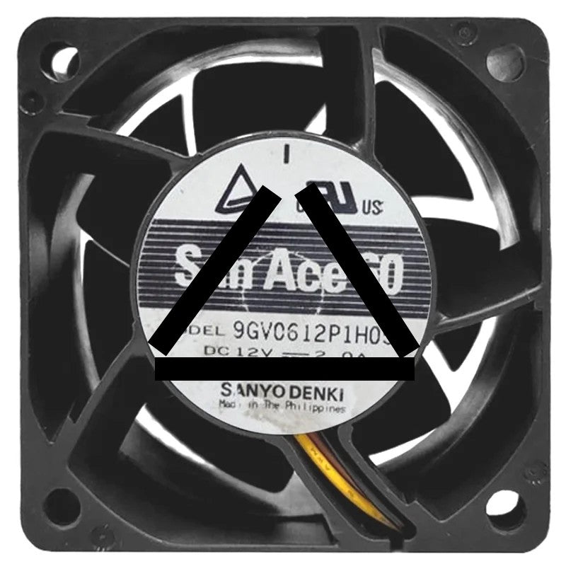 Sanyo 9GV0612P1H051 DC 12V 2.0A 3 / 4 Wires Axial Cooling Fan