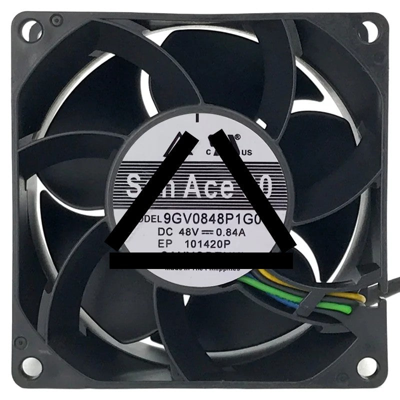 Sanyo 9GV0848P1G041 DC 48V 0.84A 4 Wires PWM Axial Cooling Fan