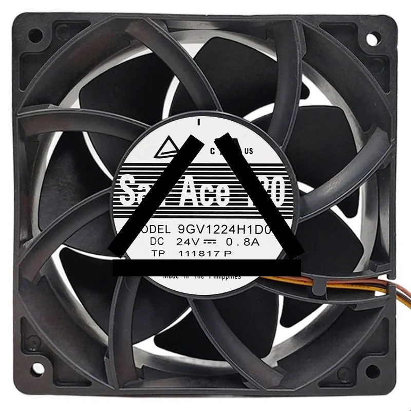 Sanyo 9GV1224H1D01 DC 24V 0.8A 3 Wires Axial Cooling Fan