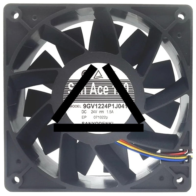 Sanyo 9GV1224P1J041 DC 24V 1.5A 2 / 3 / 4 Wires Axial Cooling Fan