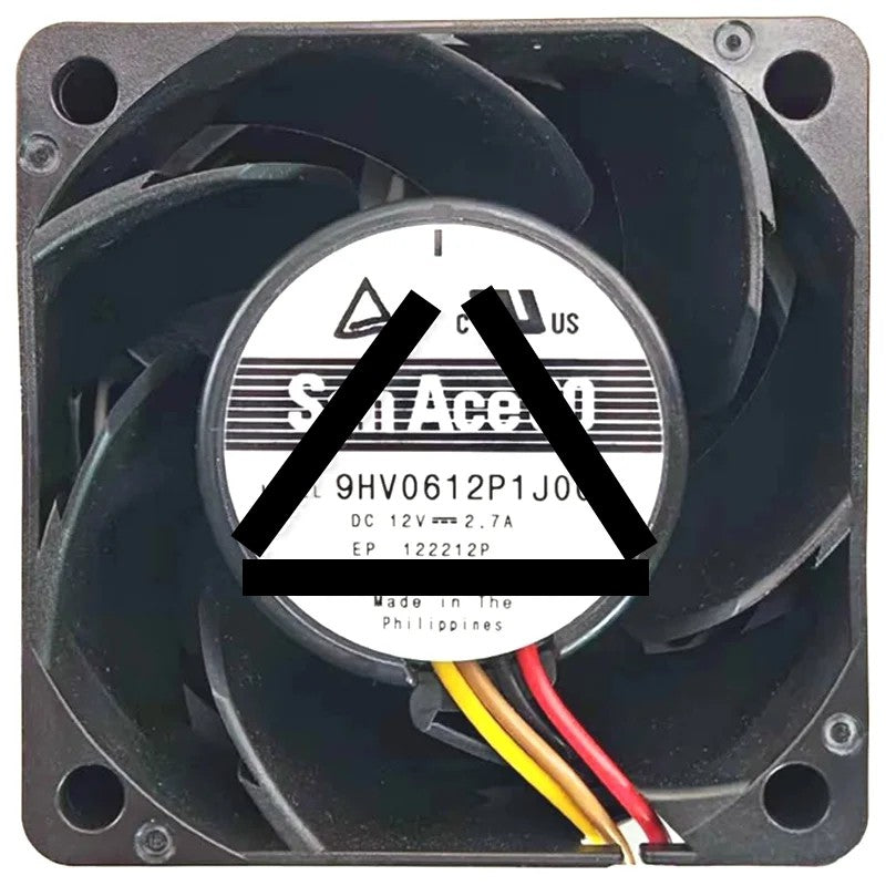 Sanyo 9HV0612P1J006 DC 12V 2.7A 4 Wires Axial Cooling Fan
