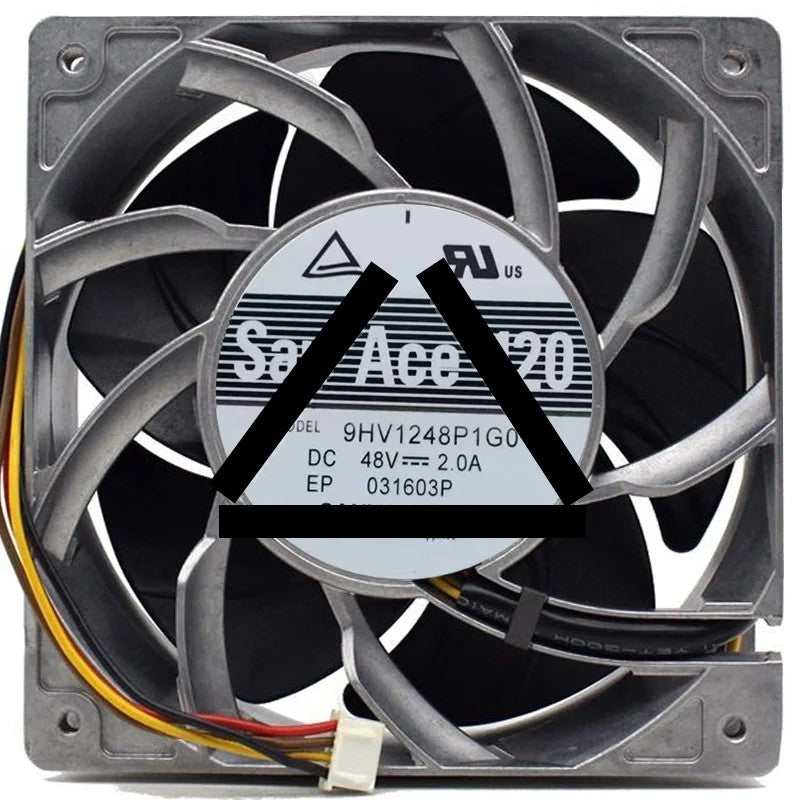 Sanyo 9HV1248P1G013 48V 2.0A 4 Wires Axial Cooling Fan