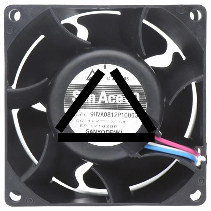 Sanyo 9HVA0812P1G0031 DC 12V 3.5A 4 Wires PWM Axial Cooling Fan