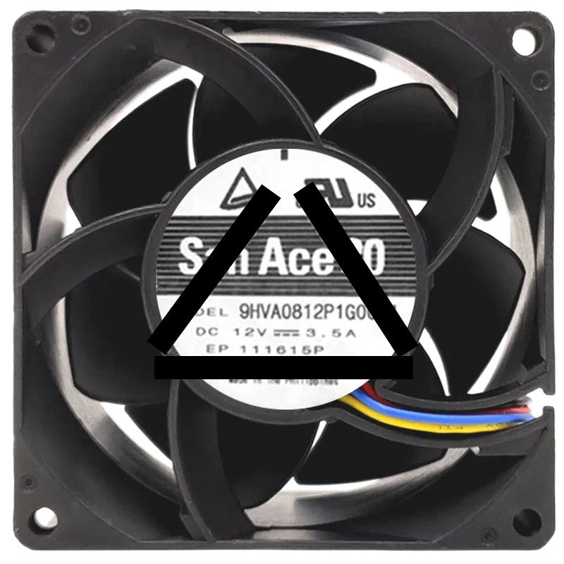 Sanyo 9HVA0812P1G0041 12V 3.5A 4 Wires Axial Cooling Fan