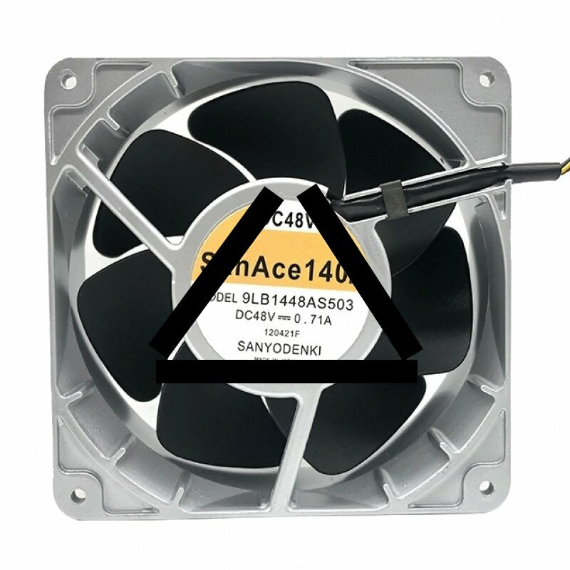 Sanyo 9LB1448AS503 DC 48V 0.71A 2 Wires / 3 Wires Axial Cooling Fan