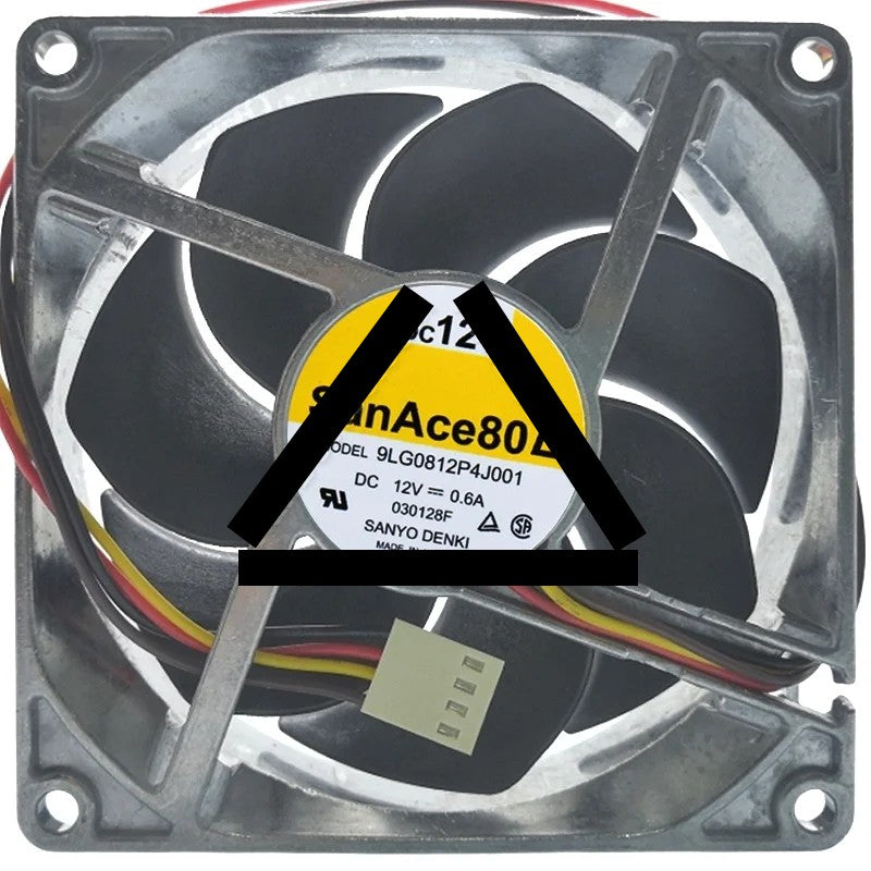 Sanyo 9LG0812P4J001 DC 12V 0.6A 4 Wires PWM Axial Cooling Fan