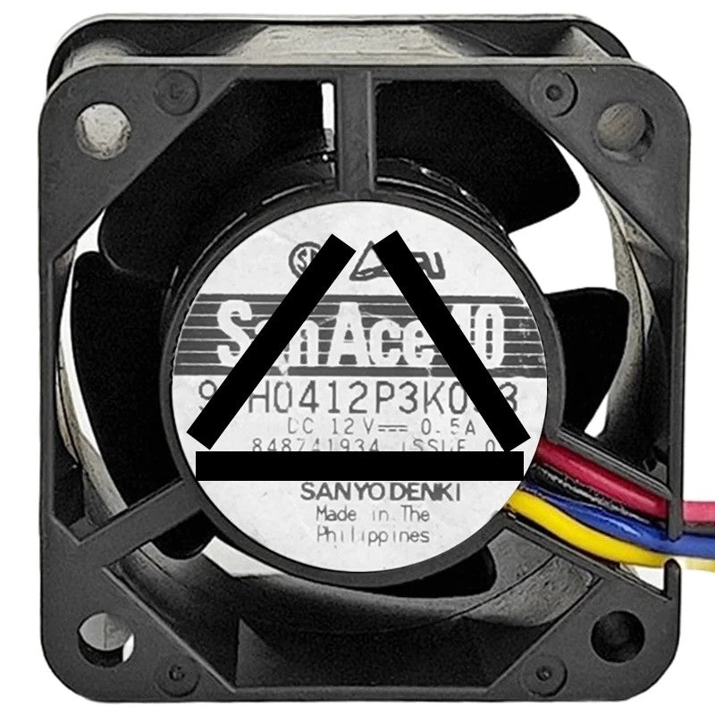 Sanyo 9PH0412P3K053 12V 0.5A 4 Wires Axial Cooling Fan