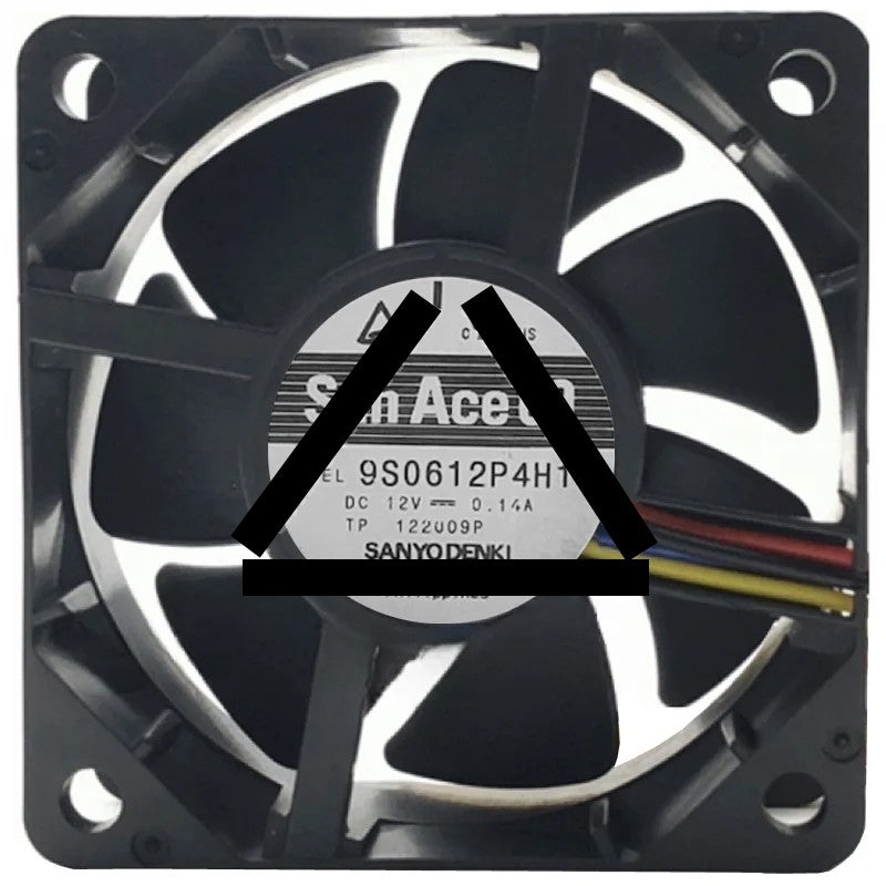 Sanyo 9S0612P4H17 12V 0.14A 2 / 3 / 4 Wires Cooling Fan
