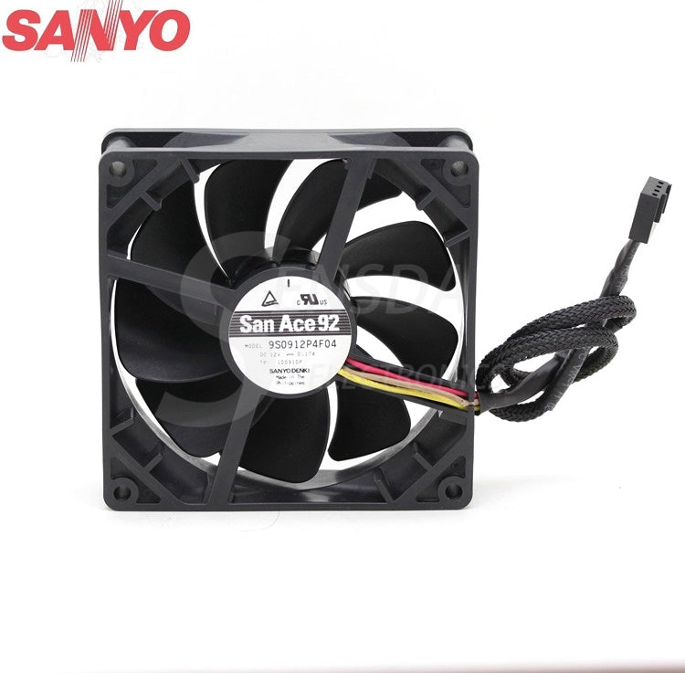 SANYO 9S0912P4F04 9225 PWM silent fan first high-end gamers server inverter cooling cooler