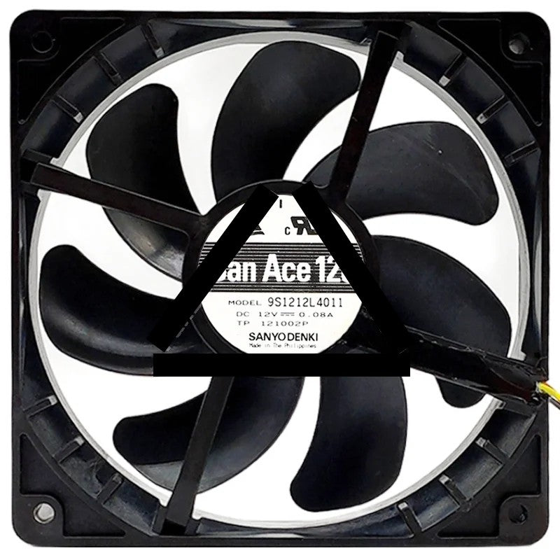 Sanyo 9S1212L4011 12V 0.08A 3 Wires Axial Cooling Fan
