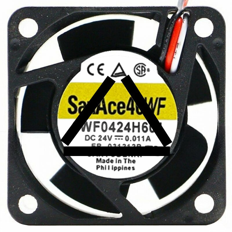 Sanyo 9WF0424H601 24V 0.011A 3 Wires Axial Cooling Fan