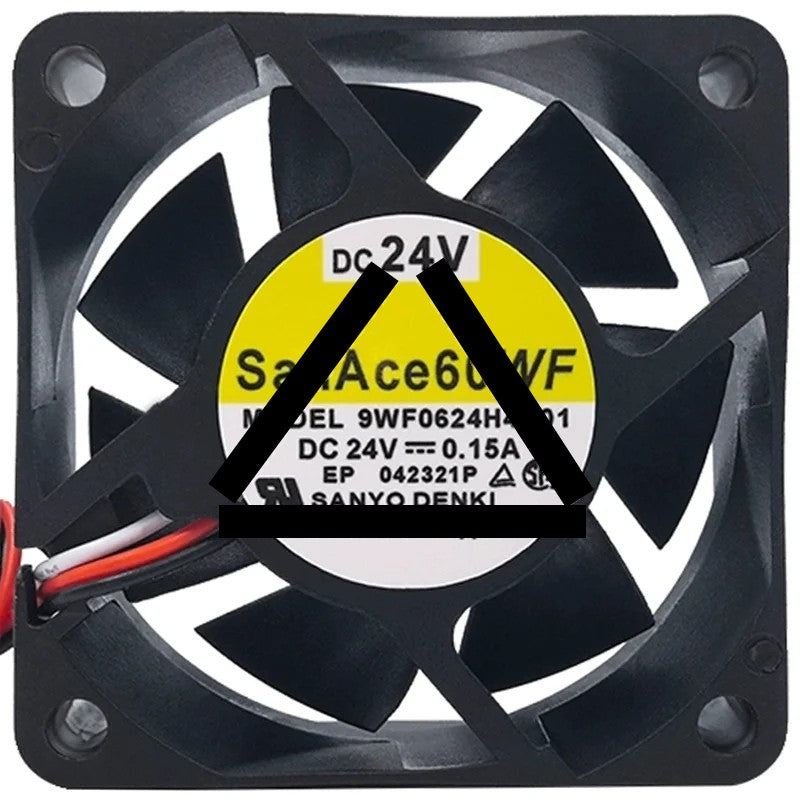 Sanyo 9WF0624H4D01 24V 0.15A 3 Wires Axial Cooling Fan