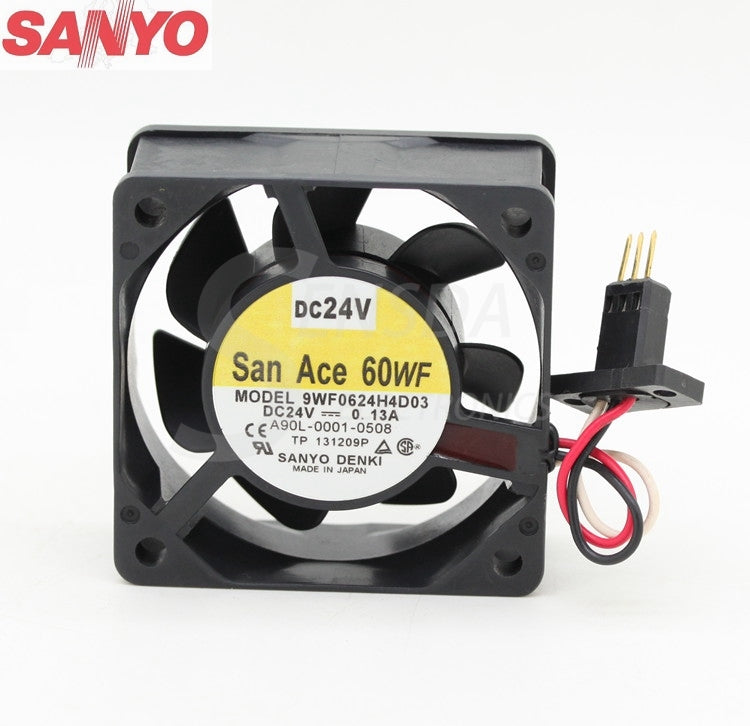 Sanyo 9WF0624H4D03 6025 24V 0.15A inverter server inverter axial cooling fans