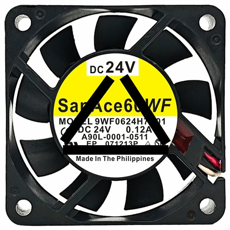 Sanyo 9WF0624H7D01 A90L-0001-0511 24V 0.12A Cooling Fan
