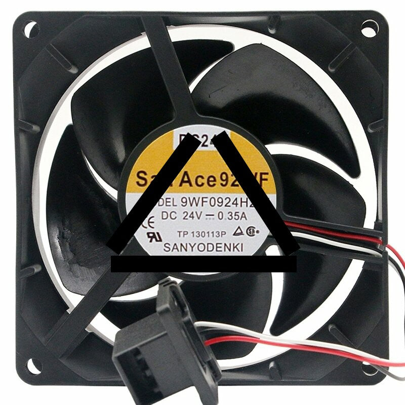 Sanyo 9WF0924H201 24V 0.35A 3 Wires Axial Cooling Fan