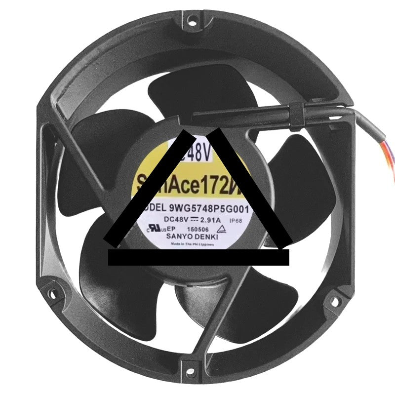 Sanyo 9WG5748P5G001 48V 2.91A 4 Wires IP68 Waterproof Cooling Fan