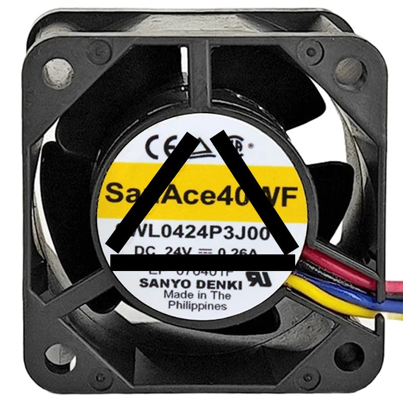 Sanyo 9WL0424P3J001 DC 24V 0.26A 4 Wires PWM Axial Cooling Fan