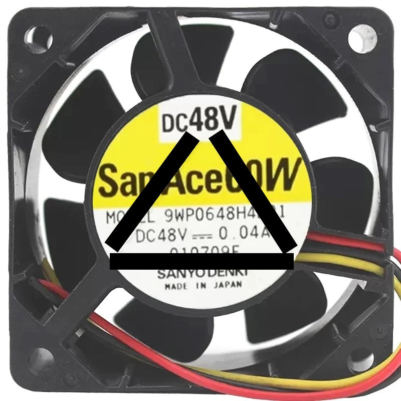 Sanyo 9WP0648H4D01 DC 48V 0.04A 3 Wires Axial Cooling Fan