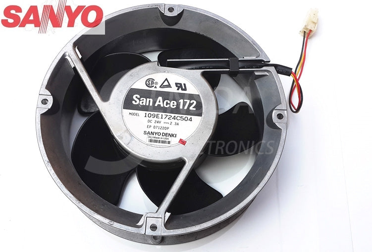 SANYO Blowers 109E1724C504 1751 17cm 170mm DC 24V 2.3A Full Circle server inverter axial cooling fans