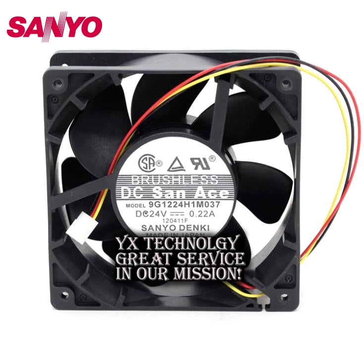 SANYO d Original 9G1224H1M037 24V 0.22A 12CM 12038 Frequency fans server fan 120*120*38mm