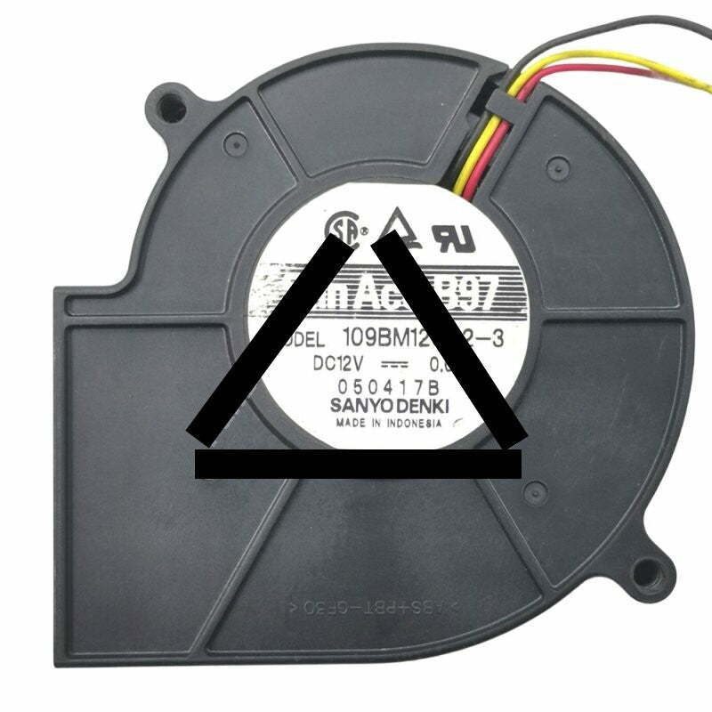 Sanyo Denki 109BM12GD2-3 DC 12V 0.68A 3 Wires Blower Cooling Fan