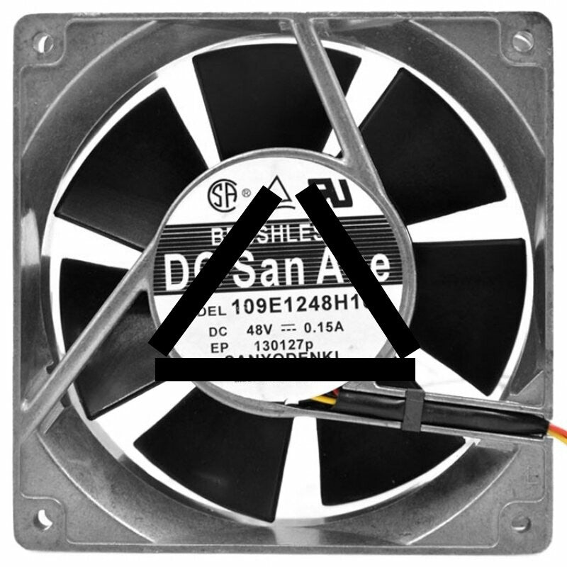 Sanyo Denki 109E1248H101 DC 48V 0.15A Brushless Axial Cooling Fan