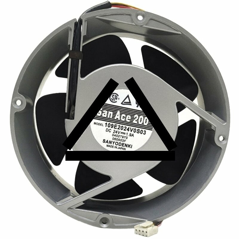 Sanyo Denki 109E2024V0S03 DC 24V 1.9A 20070 Axial Cooling Fan